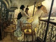James Tissot The Gallery of H.M.S. France oil painting artist
